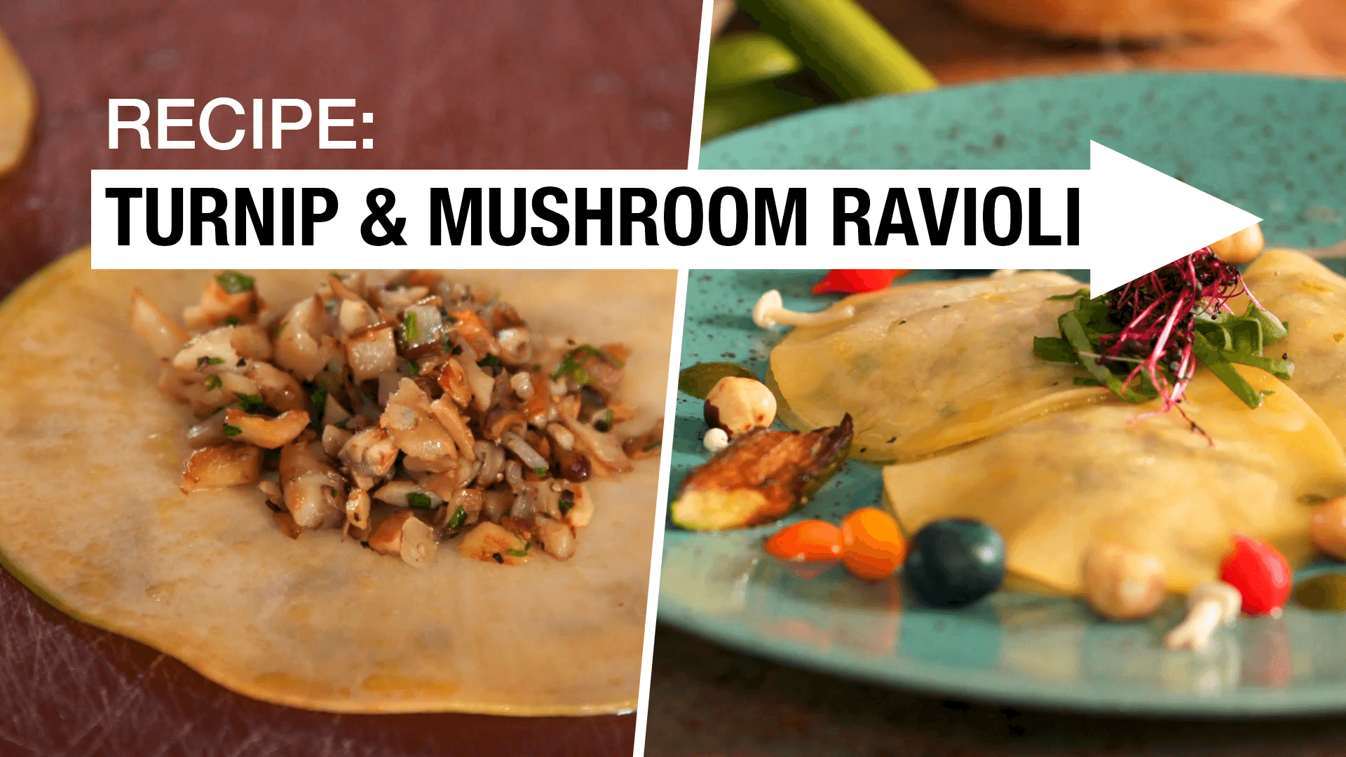 Recipe: Turnip And Mushroom Ravioli - Pallas Foods